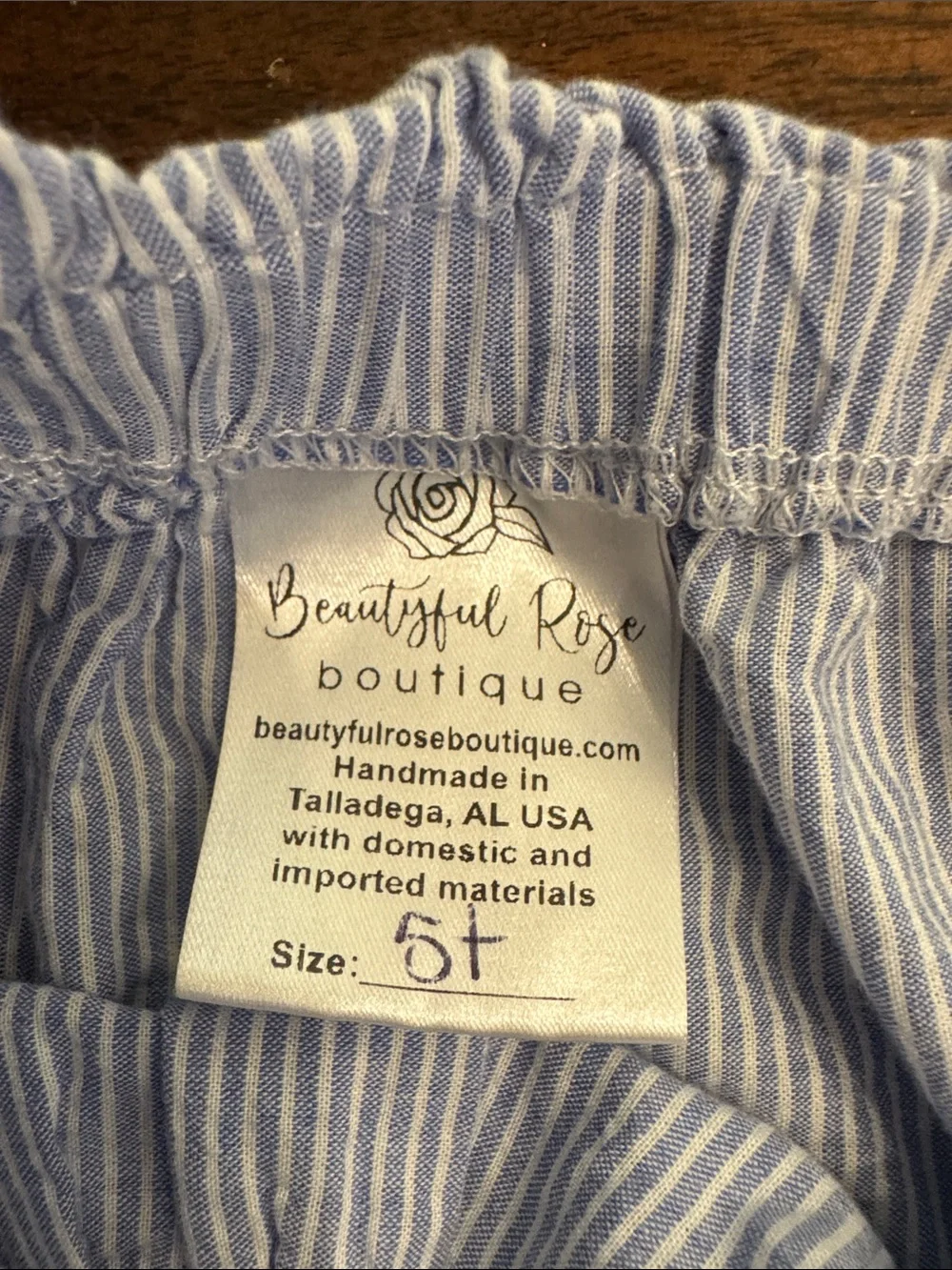 Hand made Blue Stripe Baby Bloomer - Kids Accessories